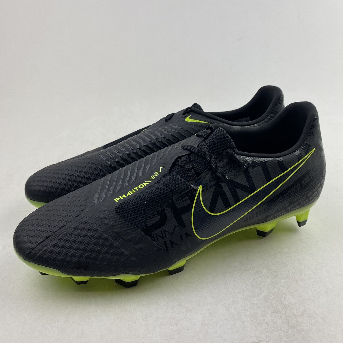 Nike Phantom Venom FG Mens Size 9.5 Soccer Cleats Black Volt Nike Phantom Venom FG Mens Size 9.5 Soccer Cleats Black Volt