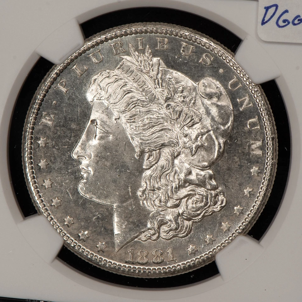 1881-S $1 Morgan Silver Dollar - Looks Proof-Like DMPL Rev - NGC MS 64 - D6067 - Image 4 of 4