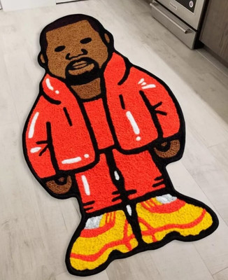 Kanye West Donda Cartoon Floor Mat, Area Runner Rug Living Room Carpet