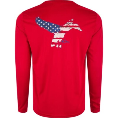 Drake Icon Americana Long Sleeve Performance Crew CHOOSE STYLE AND SIZE