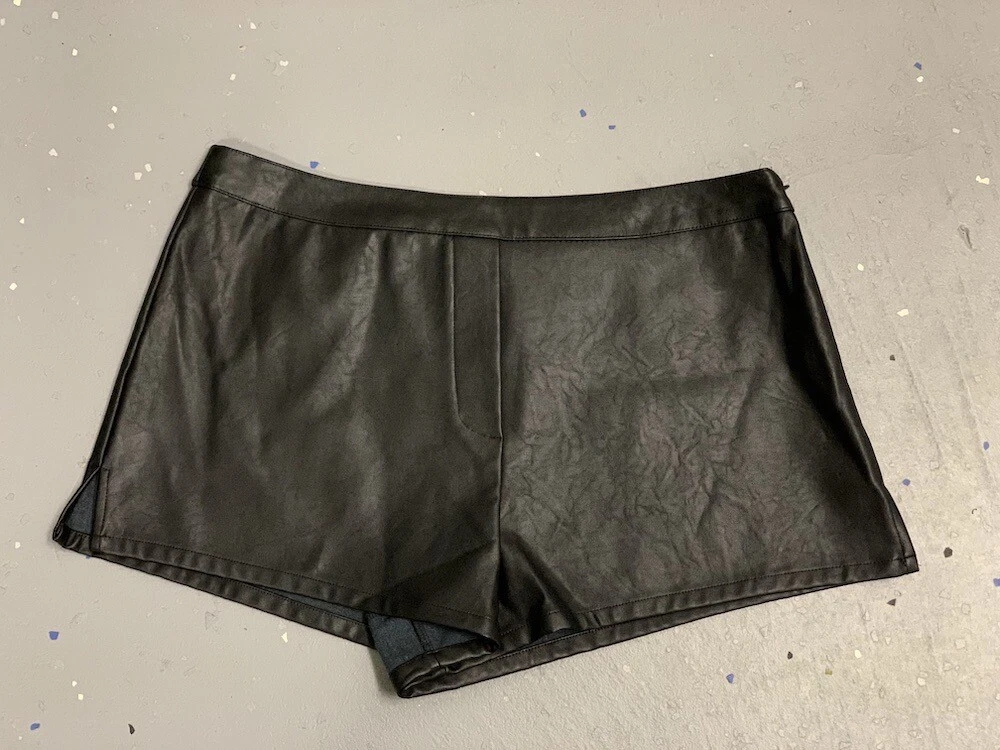 Victoria secret leather best sale shorts