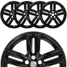 4 fits 2016-2018 Chevrolet Camaro 20" Black Wheel Skins Hub Caps Full Rim Covers