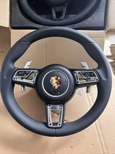 Porsche 911 991 Carrera 718 Cayman Boxster Cayenne Macan Leather Steering Wheel