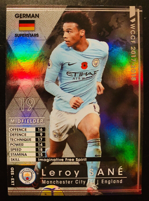 2017-18 Panini WCCF Extra Superstars Leroy Sane Manchester City