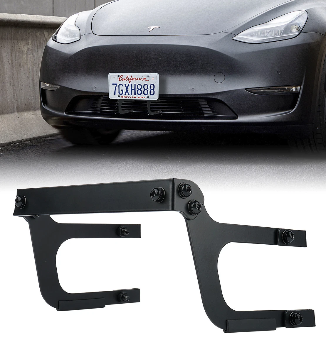Tesla model y 2024 front plate holder
