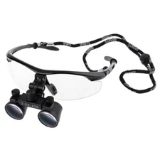 2.5X Dental Medical Binocular Loupes Magnifying Optical Glasses Black with Bag