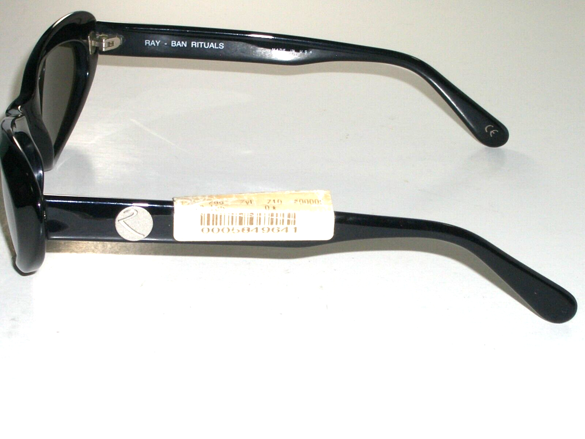 VINTAGE B&L RAY BAN W2522 BLACK G15 UV LENS SLEEK CATS RITUALS