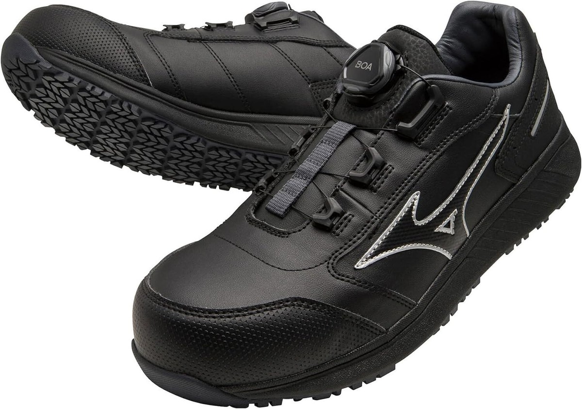 MIZUNO WORKING Safety Shoes ALMIGHTY SU51L BOA F1GA2317 Black US7