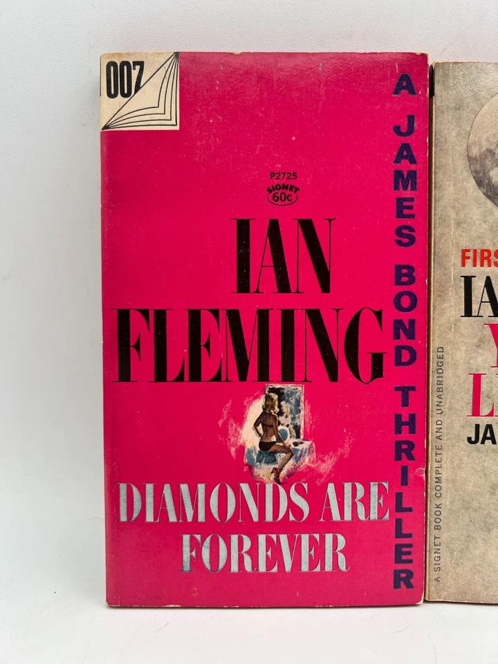 Ian Fleming You Only Live Twice Diamonds Are Forever PB Lot of 2 James Bond 007 Foto 3 de 4