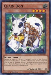 Chain Dog - BP03-EN080 - Common - 1st Edition x3 - Near Mint