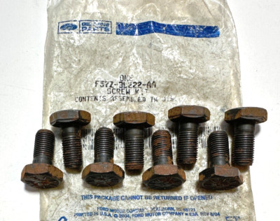Set of 8 Genuine Ford Front Differential Ring Gear Bolts F57Z-3L222-AA