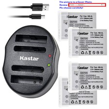 Kastar Battery Dual USB Charger for Canon NB-5L CB-2LX Canon PowerShot SD970 IS