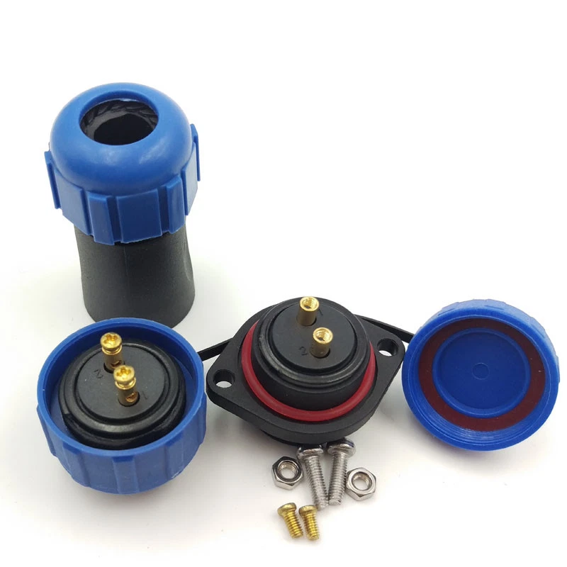 SP21 2Pin Waterproof Electrical Wire Connector,Circular Connector Plug Socket - Image 2 of 4