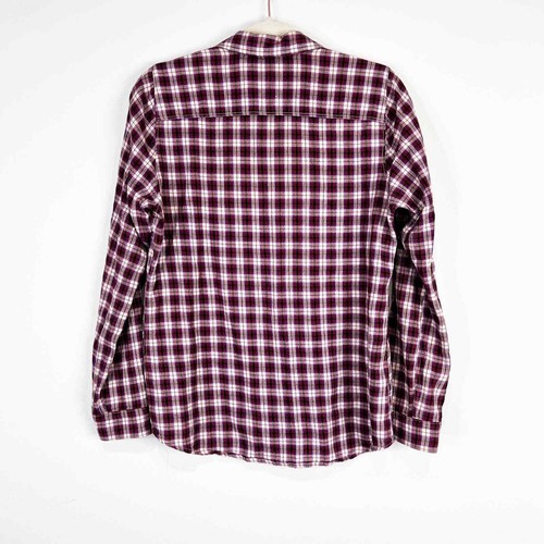 Eddie Bauer red purple and white plaid shirt Size Small ALT Bella Swan Twilight - Picture 4 of 7