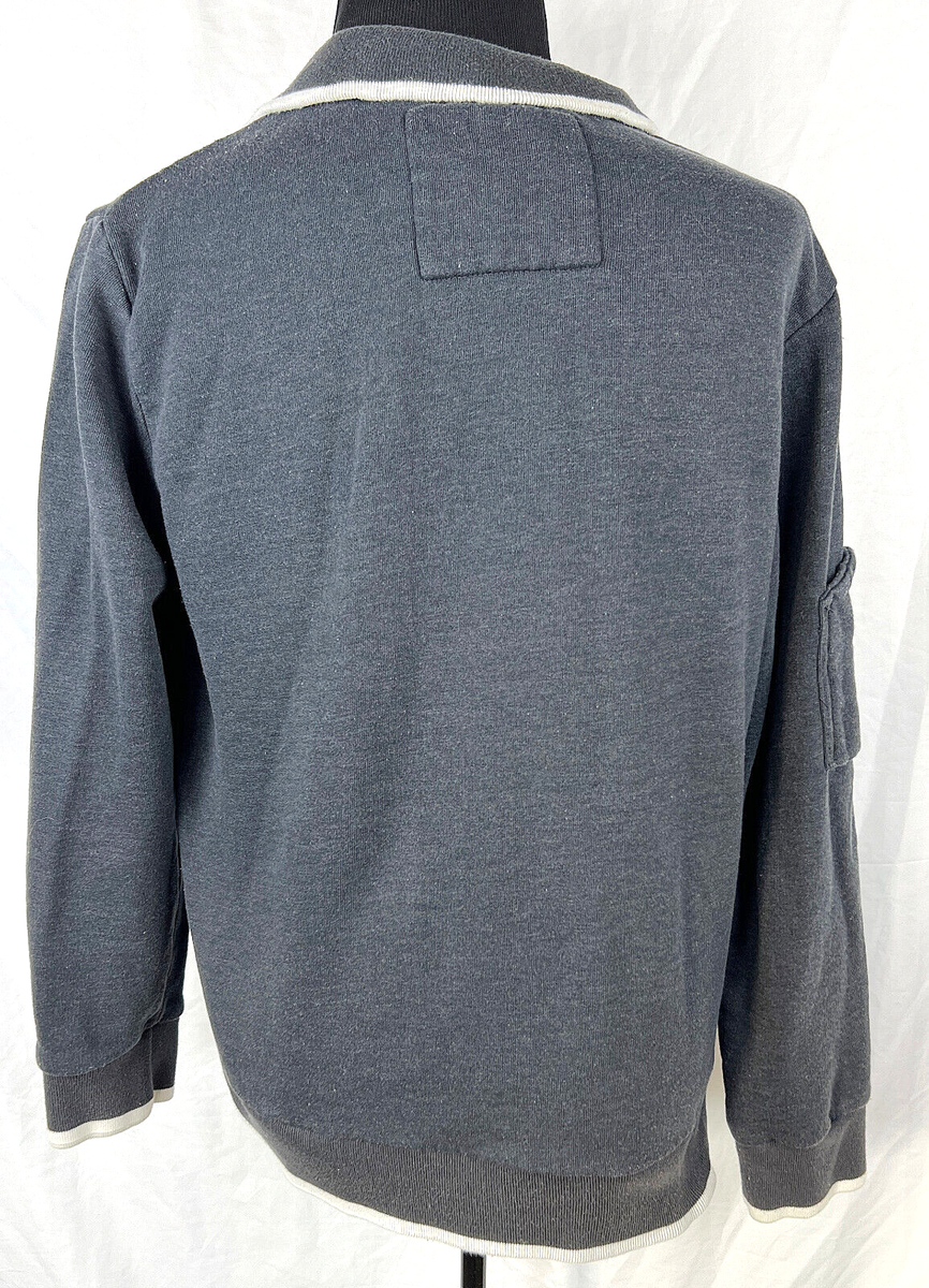 Marc Ecko Cut & Sew Dark Gray Zip-Front Embroidered