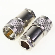 Lot 20 UHF male PL259 plug clamp for RG8 RG165 RG213 LMR400 cable RF connector