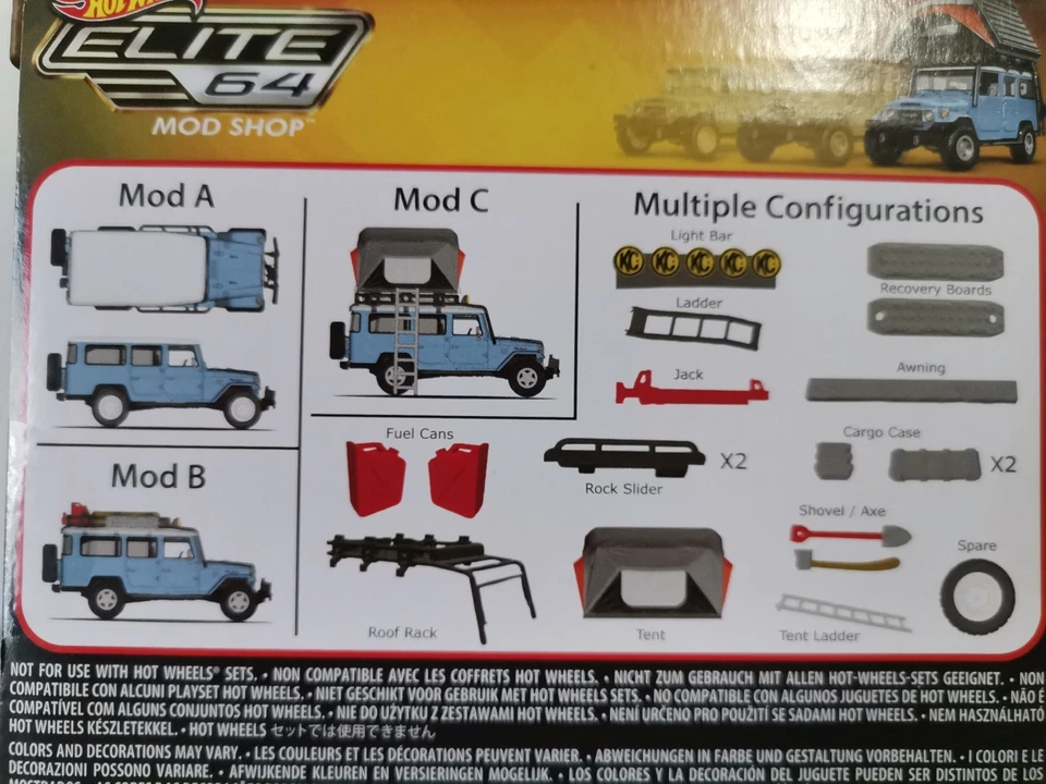 HOT WHEELS Elite 64 1982 Custom Toyota Land Cruiser FJ45 Troopy - Immagine 3 di 4