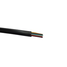 6 Pin Black Telephone Flat Cable 2 Meters