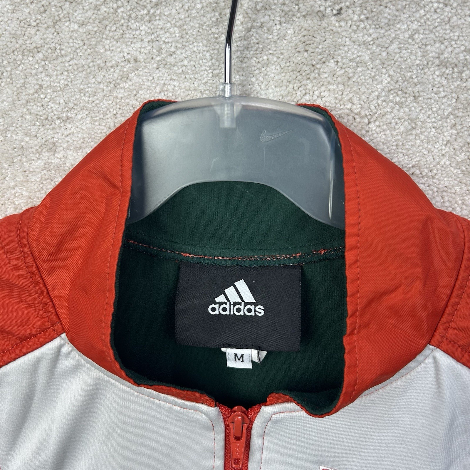 FILA Giubbotto Giacca Zip Ufficiale Adidas Donna Miami Hurricanes Rowing Team Edizione UM M