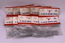 Vintage Kencrest Kenney Pin-on Drapery Hooks 3250P Lot 140 NOS