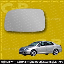 For Toyota Avensis wing mirror glass 03-06 Left Passenger side Spherical