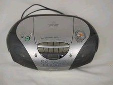 Sony CFD-S300 Boombox CD-Player AM-FM Radio Cassette Player/Recorder Works Great