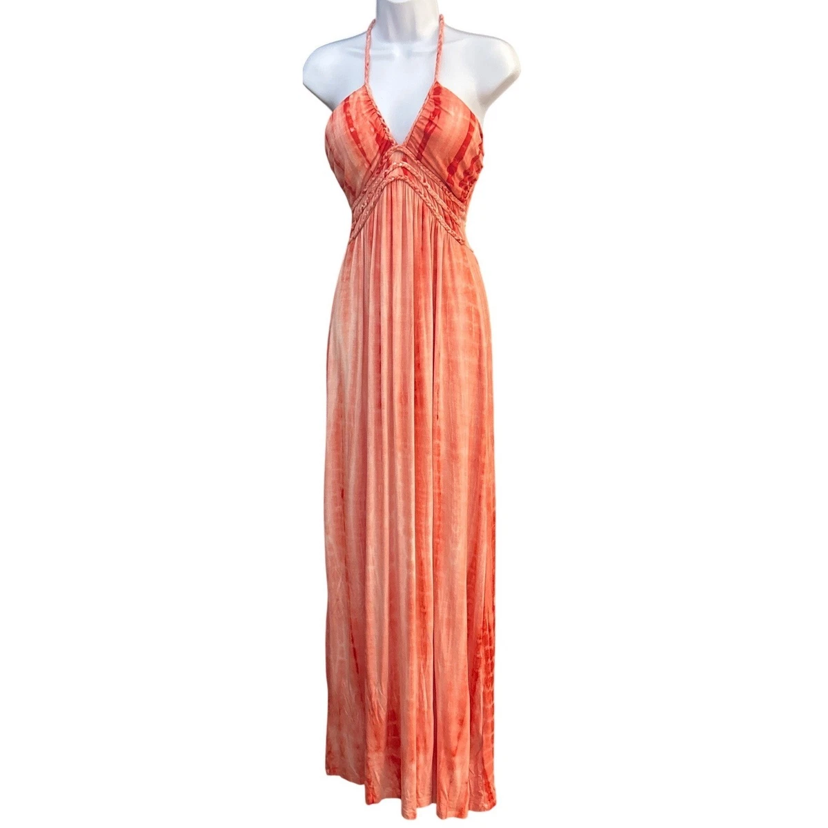 knee length dresses for ladies Bebe Women's Long Strapless Bandage Foil Dress - Brown main image 0