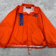 Ag Expo Coaches Jacket Size 2XL Orange Mens Vintage Tulare, CA Workwear