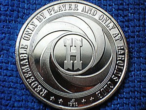 Franklin Mint, 1965 Pure Silver Proof, "HAROLDS Club" Reno, NV, $1 Gaming Token