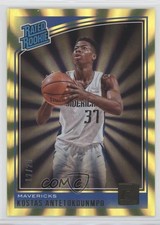 2018 Donruss Rated Rookies Holo Yellow Laser 12/25 Kostas Antetokounmpo #185 0b0