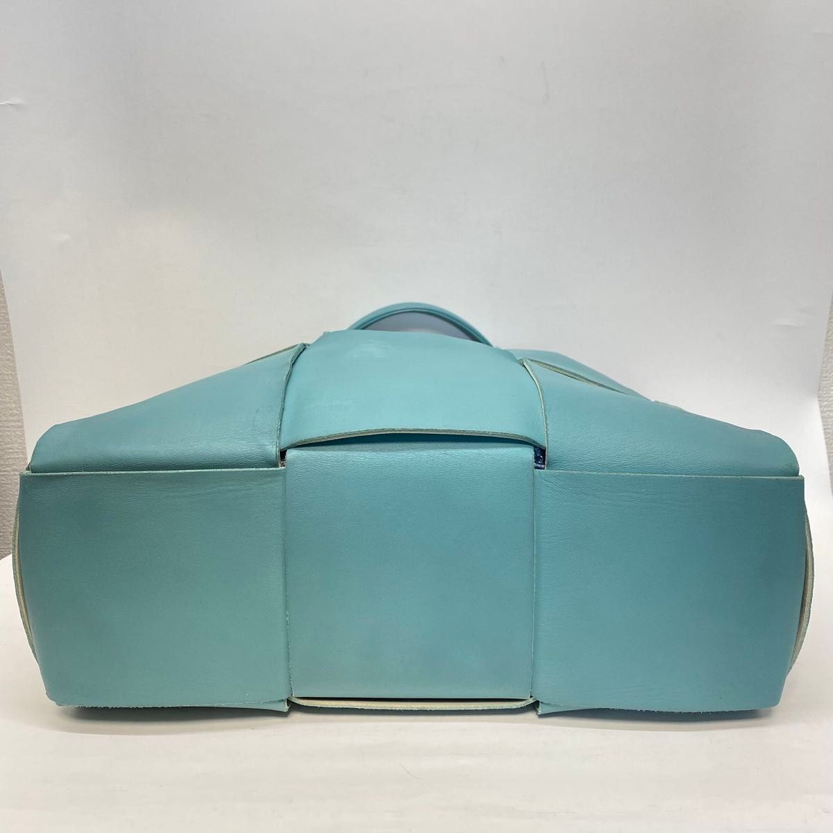 Bottega Veneta Arco Tote Bag Blue Intrecciato with Pouch thumbnail 7