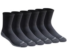 Dickies Men's Dri-tech Moisture Control Mid-crew Comfort Length Socks Large 6CT