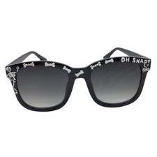 Halloween Sunglasses Skeleton Oh Snap Clear Crystals Summerween Spooky Season