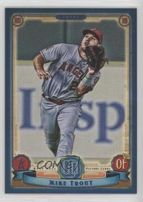 2019 Topps Gypsy Queen Indigo 56/250 Mike Trout #1 v1x