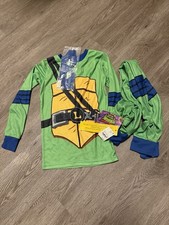 New TMNT Size 10 Teenage Mutant Ninja Turtles Leonardo 3-Piece Pajama Set Mask