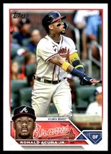 Ronald Acuna Jr. 2023 Topps Braves #ATL-1 Braves MLB READ FREE SHIP AutographDen
