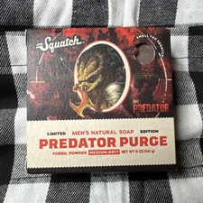Dr. Squatch Limited Edition Bar Soap Predator Purge Medium Grit 5oz Mens Natural