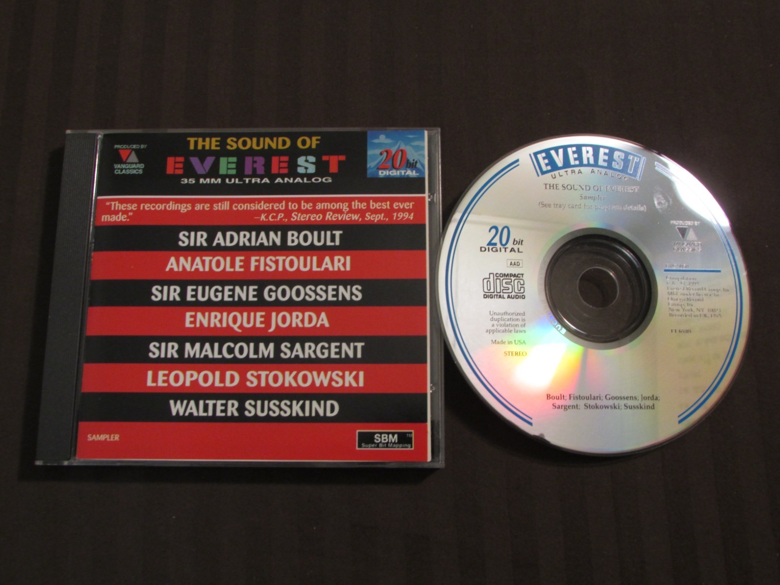 The Sound Of Everest Sampler 35mm Ultra Analog CD SBM Super Bit Mapping ...