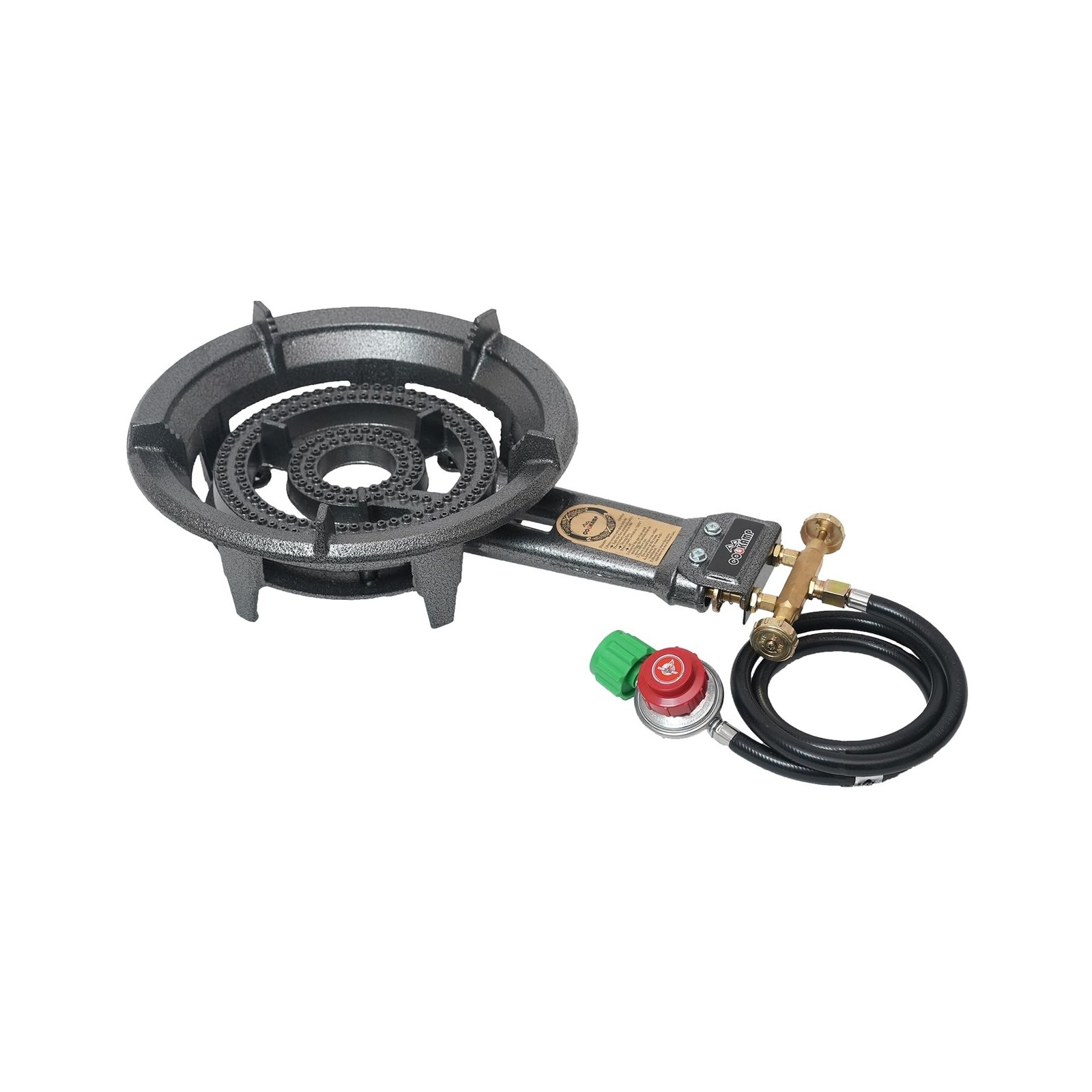 Propane Wok Burner, Cast Iron Single Burner Camping Stove With Regu... Fast Ship