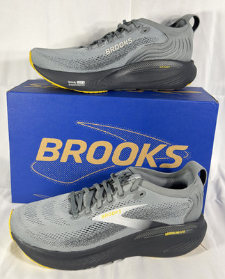 Brooks Adrenaline GTS 25 Shoe Men's 14 D Primer Grey Ebony Jasmin 110454-1D-044