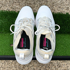 FootJoy HyperFlex Carbon Men's Spiked Golf Shoes size 11 Low Top White/Beige
