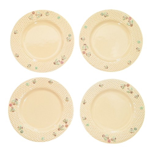 Williams Sonoma Honeybee Honeycomb Wildflower Yellow 8" Salad Plate Set Of 4 - Picture 3 of 7