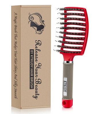 Detangling Hair Brush - Boar Bristle & Tangle-Free Design for Kids, Women, and M