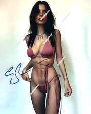 EMILY RATAJKOWSKI SIGNED REPRINT MODEL ACTRESS AUTOGRAPH BIKIN 8"x10" Photograph