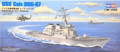 HobbyBoss 83410 US Guided Missile Destroyer Cole 1/700 Scale Plastic Model Kit