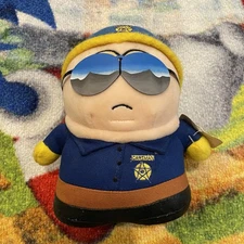 South Park COP CARTMAN Plush Toy Fun 4 All 1998 7" Tagged