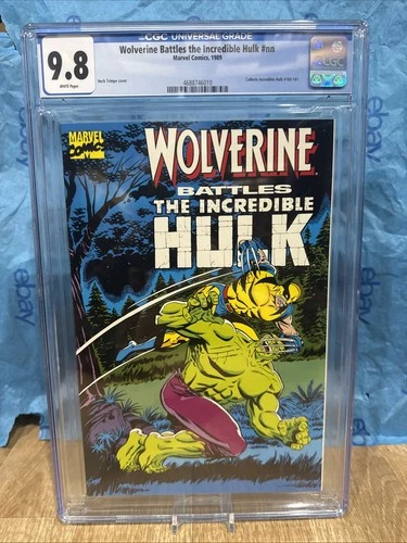 Wolverine Battles the Incredible Hulk (1988) #1 CGC NM/M 9.8 White Pages Graded