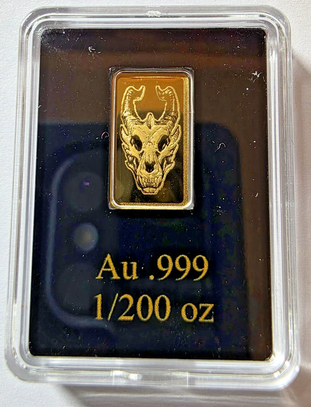 2026 Liberia Dragon Skull Proof 1/200 oz Gold Coin (999 Mintage)