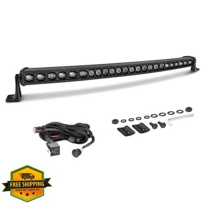 AKD 30'' Curved LED Light Bar 168W OSRAM Slim Single Row Offroad Driving