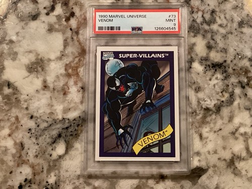 1990 Marvel Universe Venom PSA 9 MINT #73 Beautiful Card